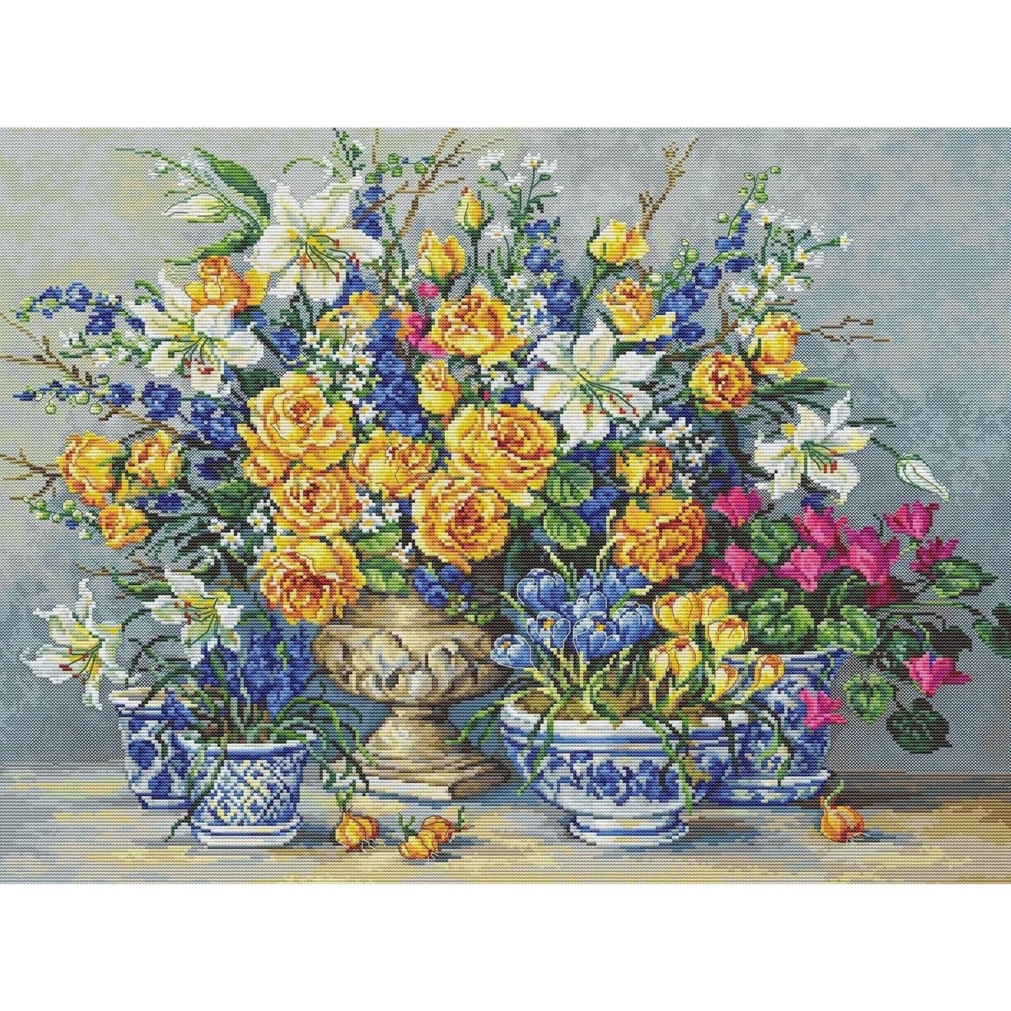 Luca-S Gabrielle's Garden Counted Cross Stitch Kit